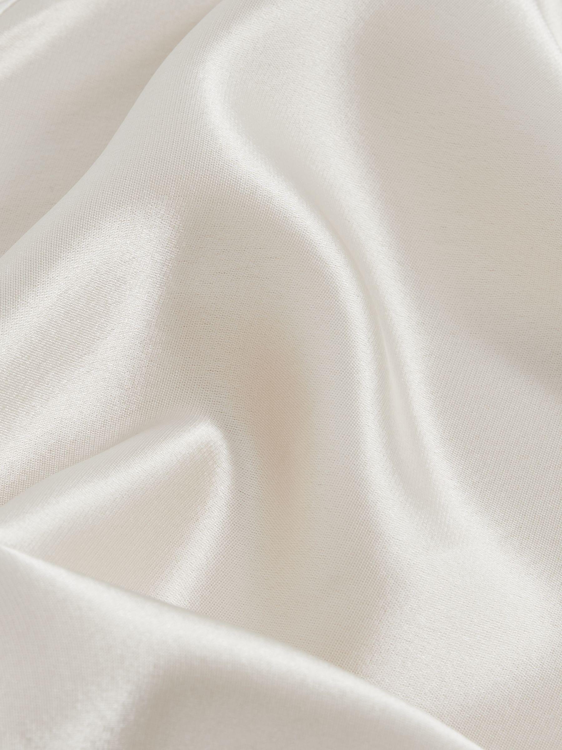 Acler Satin Colour Block Midi Dress in Ivory/Black Product Image