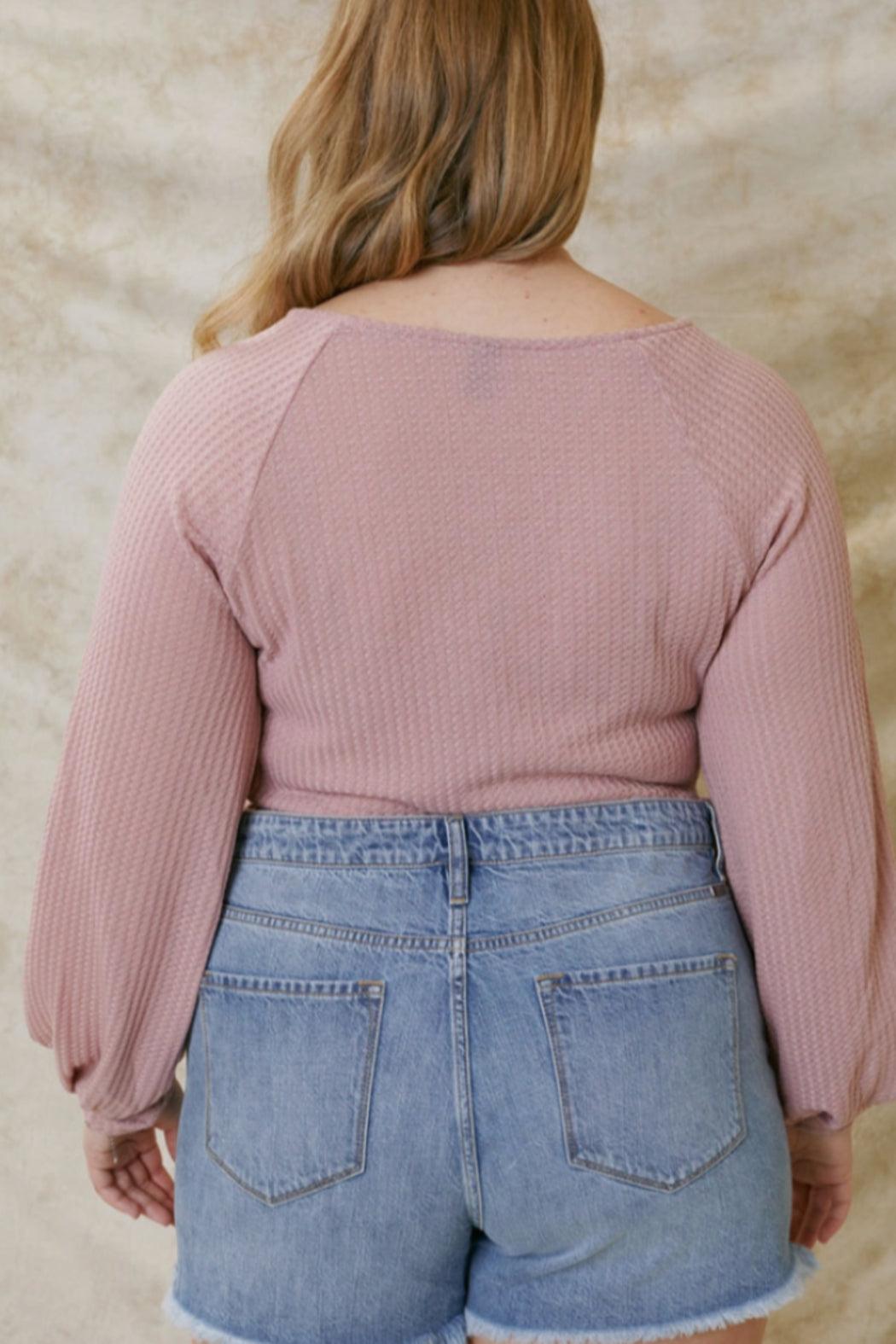 Curvy High Rise Mom Shorts Product Image