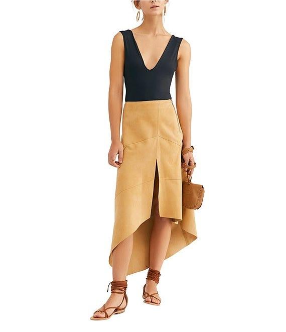 Free People Keep It Sleek V-Neck Sleeveless Bodysuit Product Image