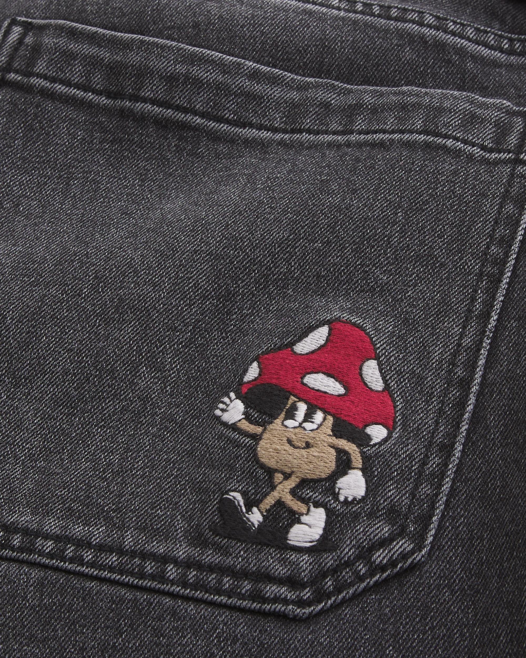 Washed Black Super Baggy Jeans Product Image