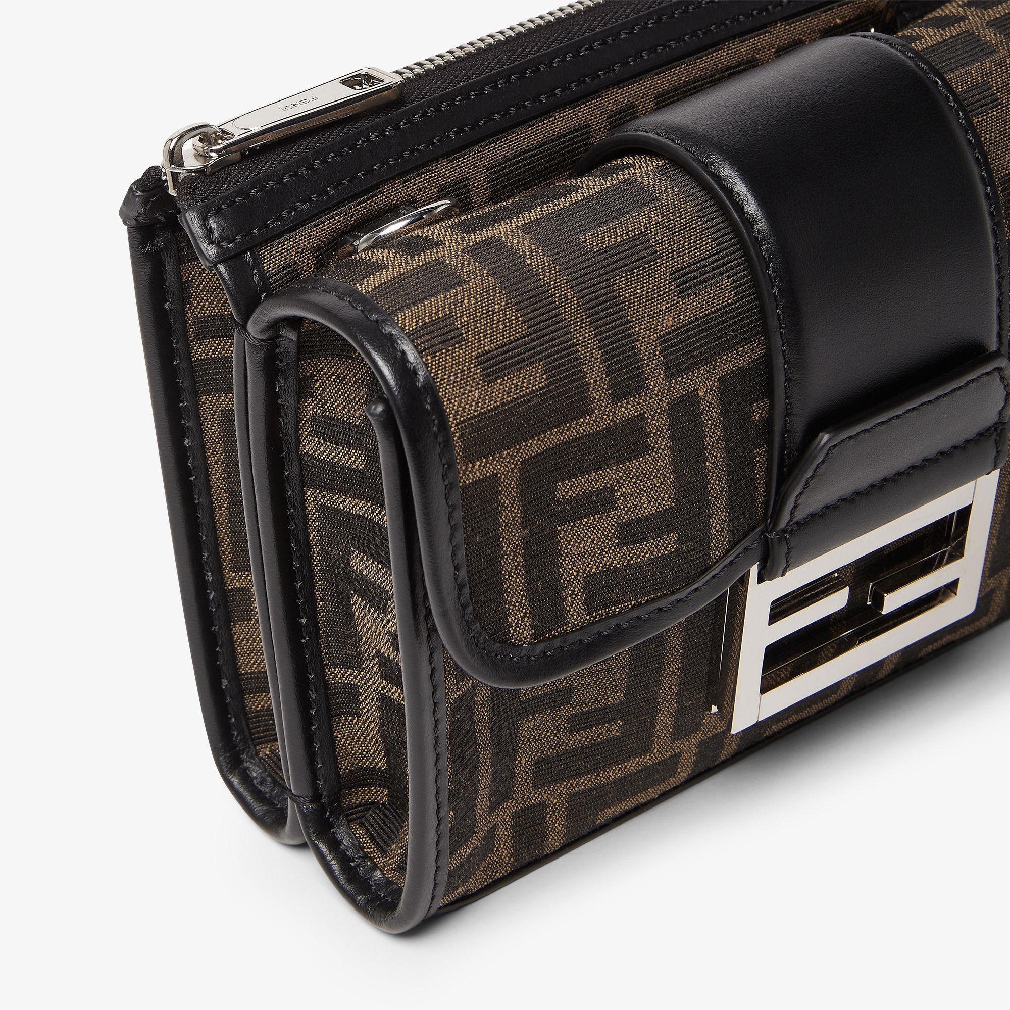 Double BaguetteBrown FF jacquard bag Product Image