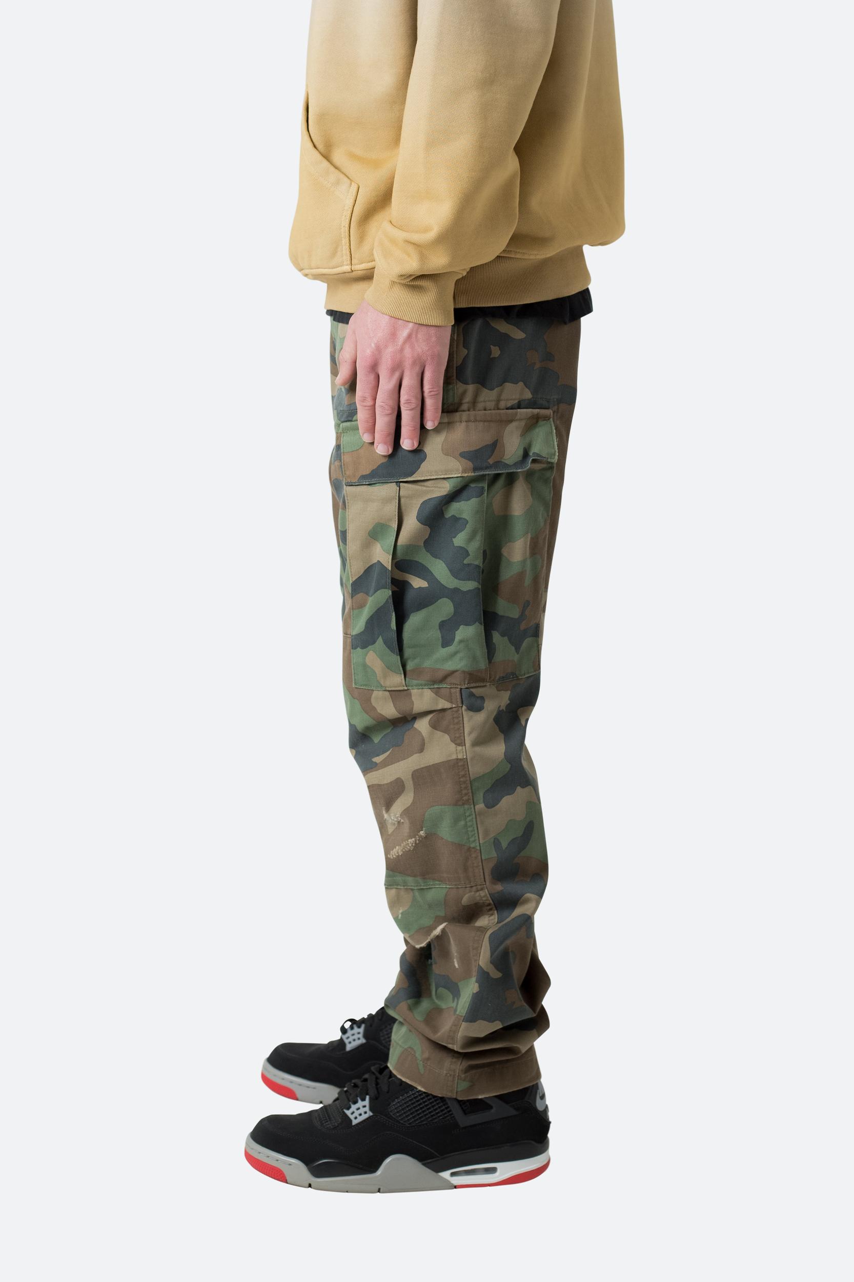 Double Knee Vintage Cargo Pants - Camo Product Image