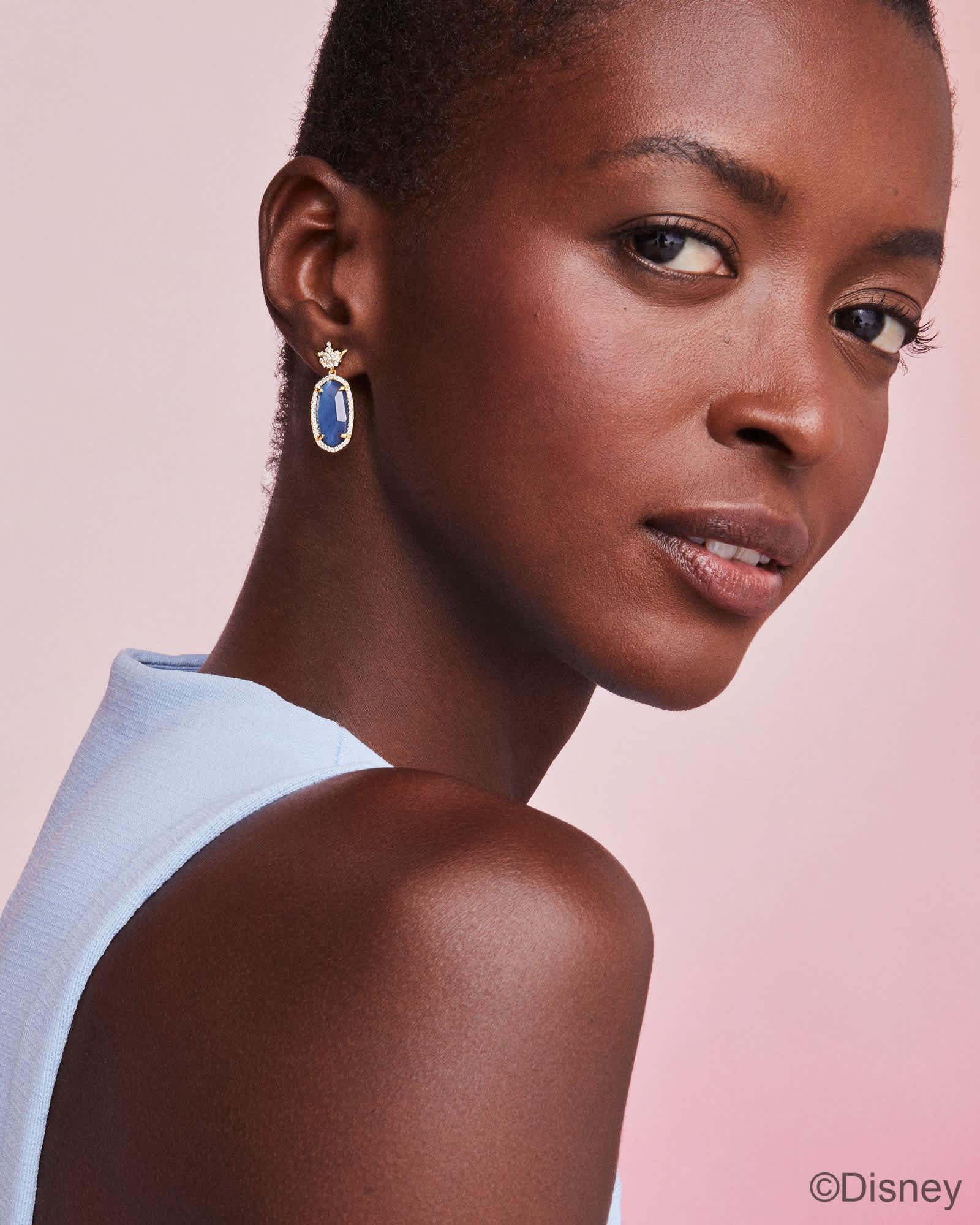 Disney | Kendra Scott Dana Princess Gold Drop Earrings Product Image