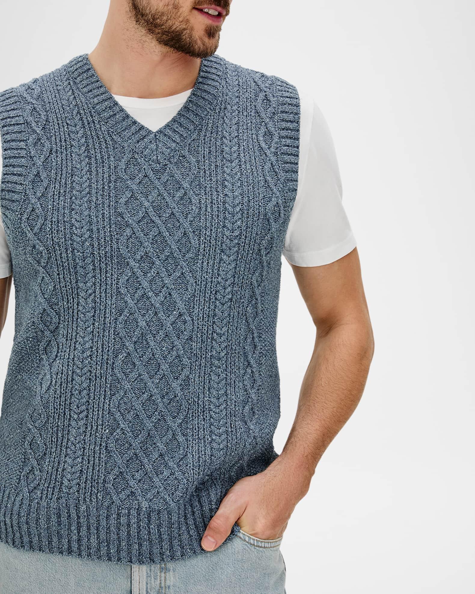 Men's Lee Cable Knit Vest Product Image