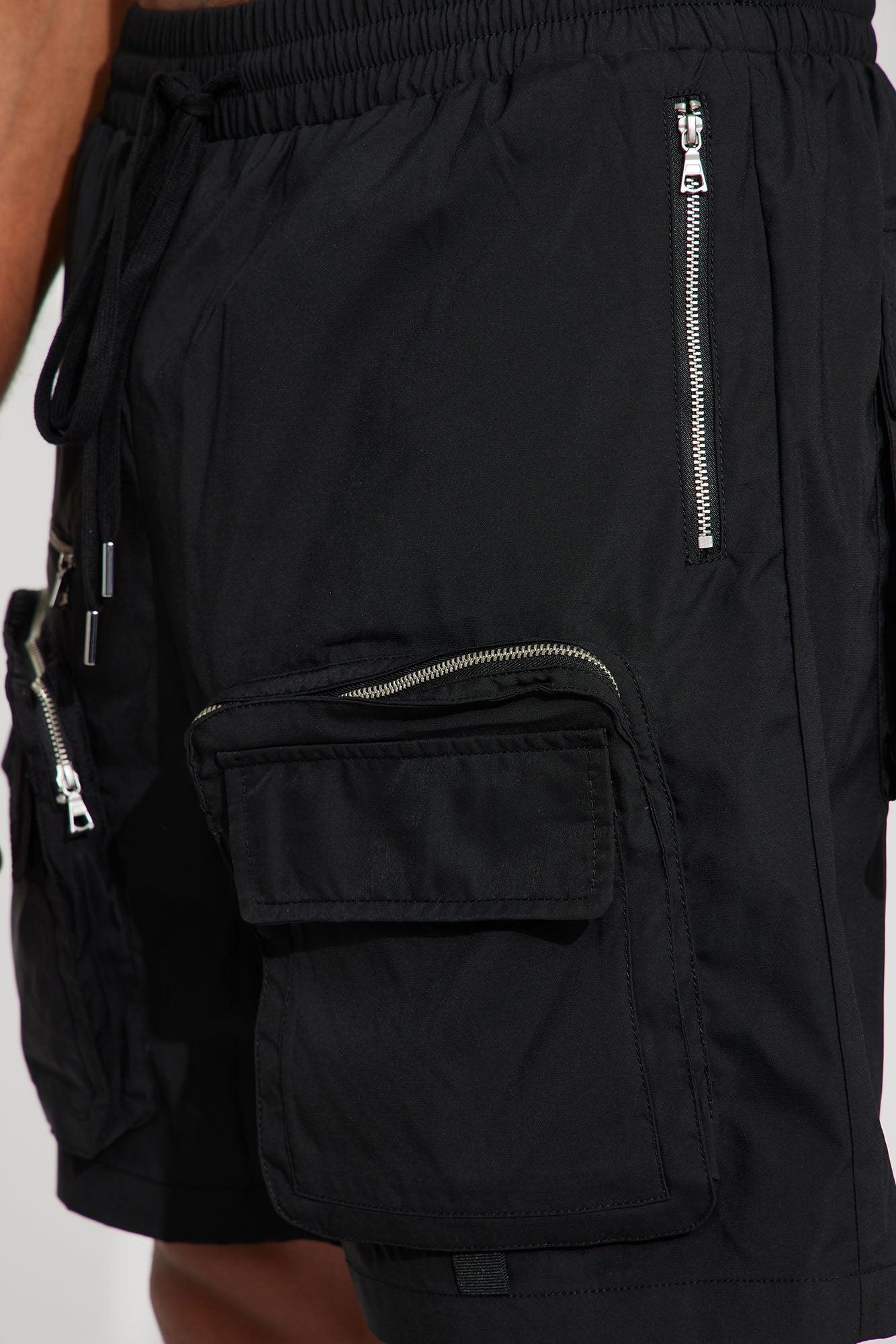 In The Field Relaxed Cargo Shorts - Black Product Image