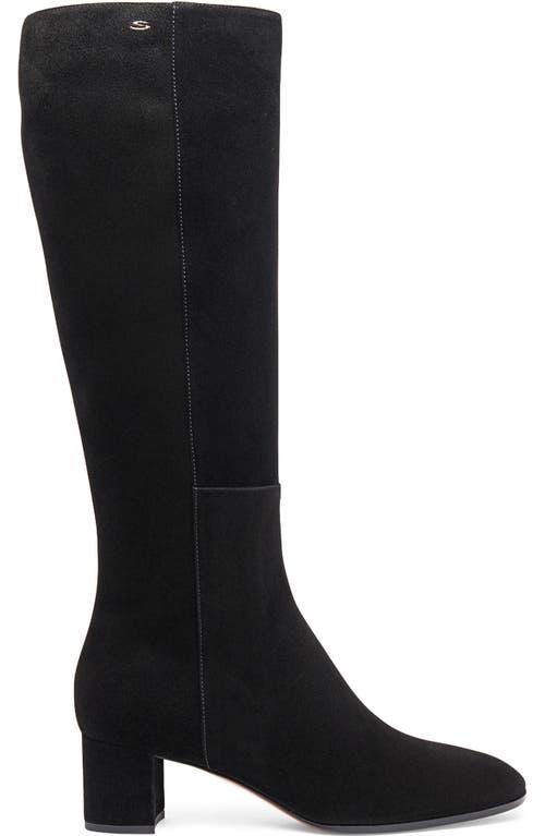 Santoni Womens Filed Suede Low-Heel Boot Product Image
