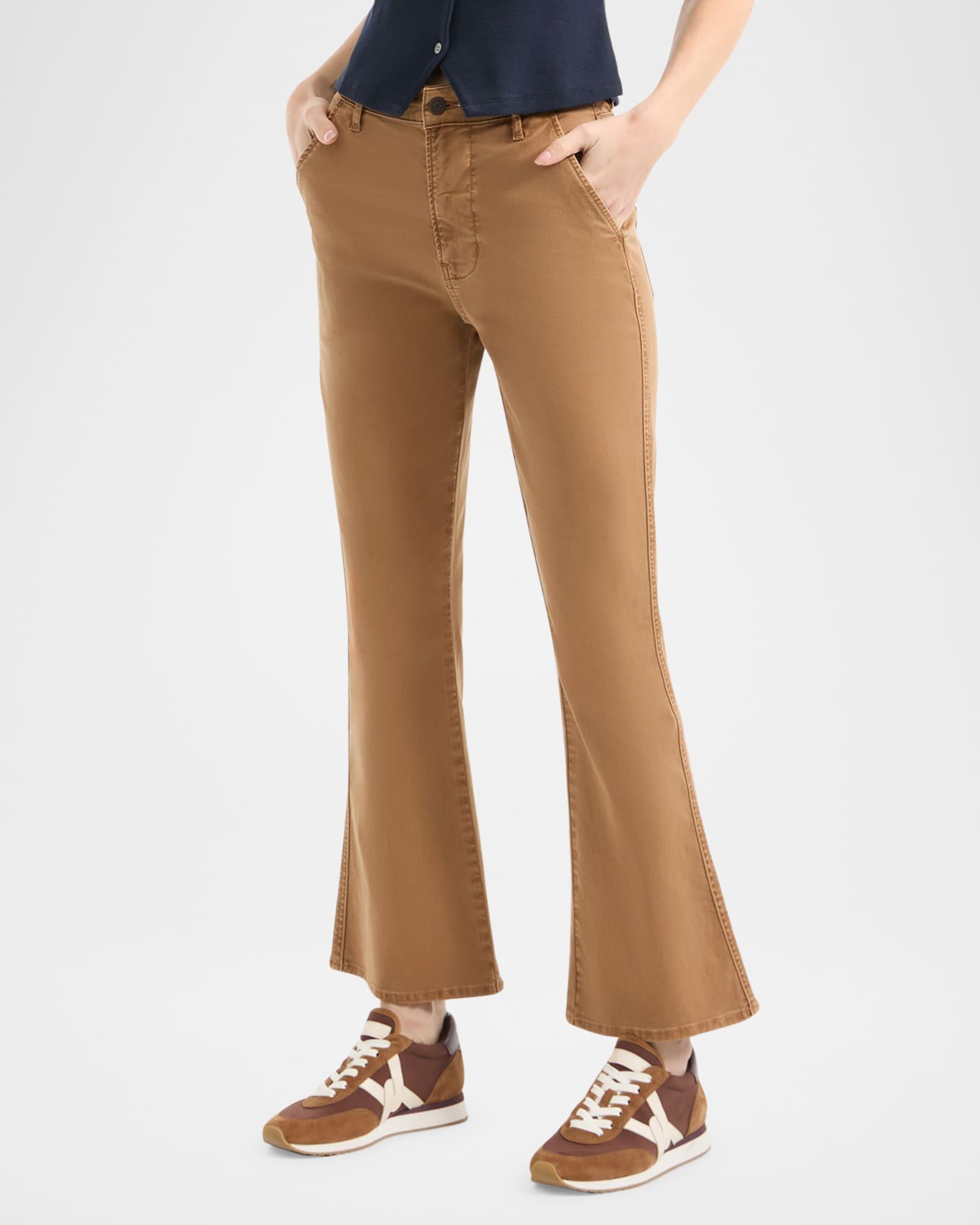 Carson High-Rise Ankle Flare Jeans with Slant Pockets Product Image