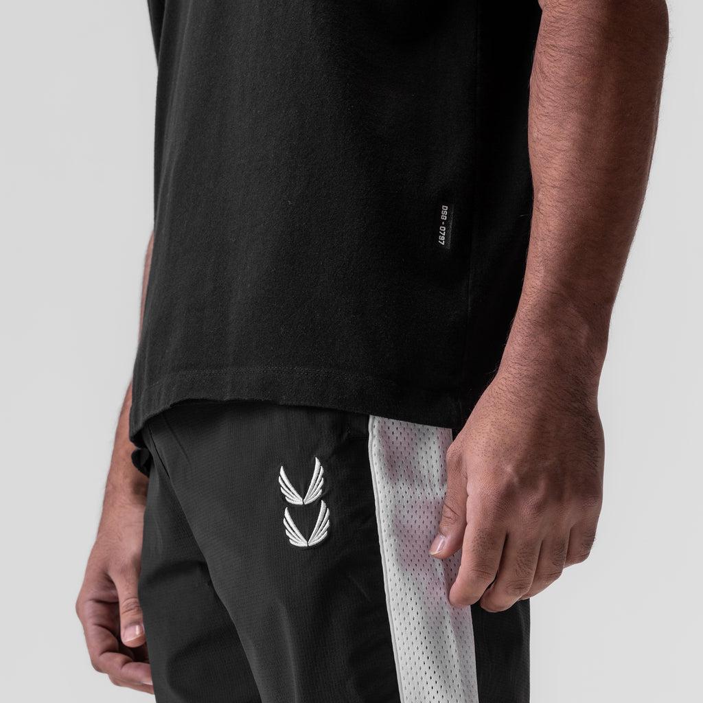 0797. Tech Essential™ Relaxed Tee - Black "Space Bracket" Product Image