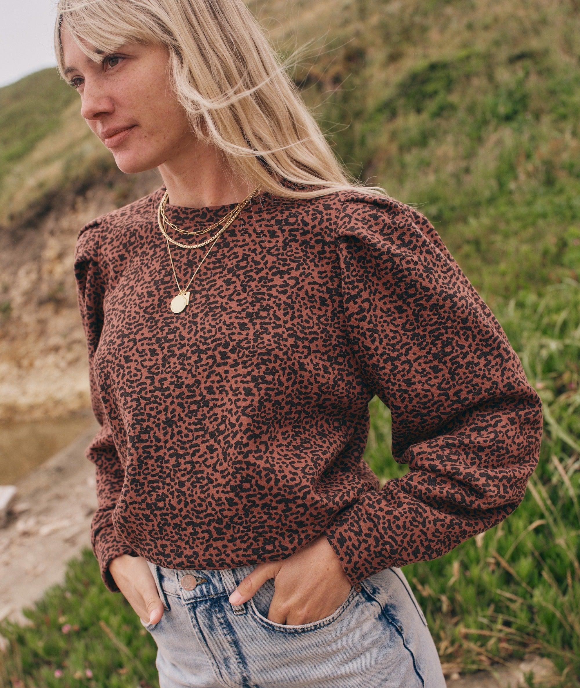 Enya Puff Sleeve Sweatshirt Product Image