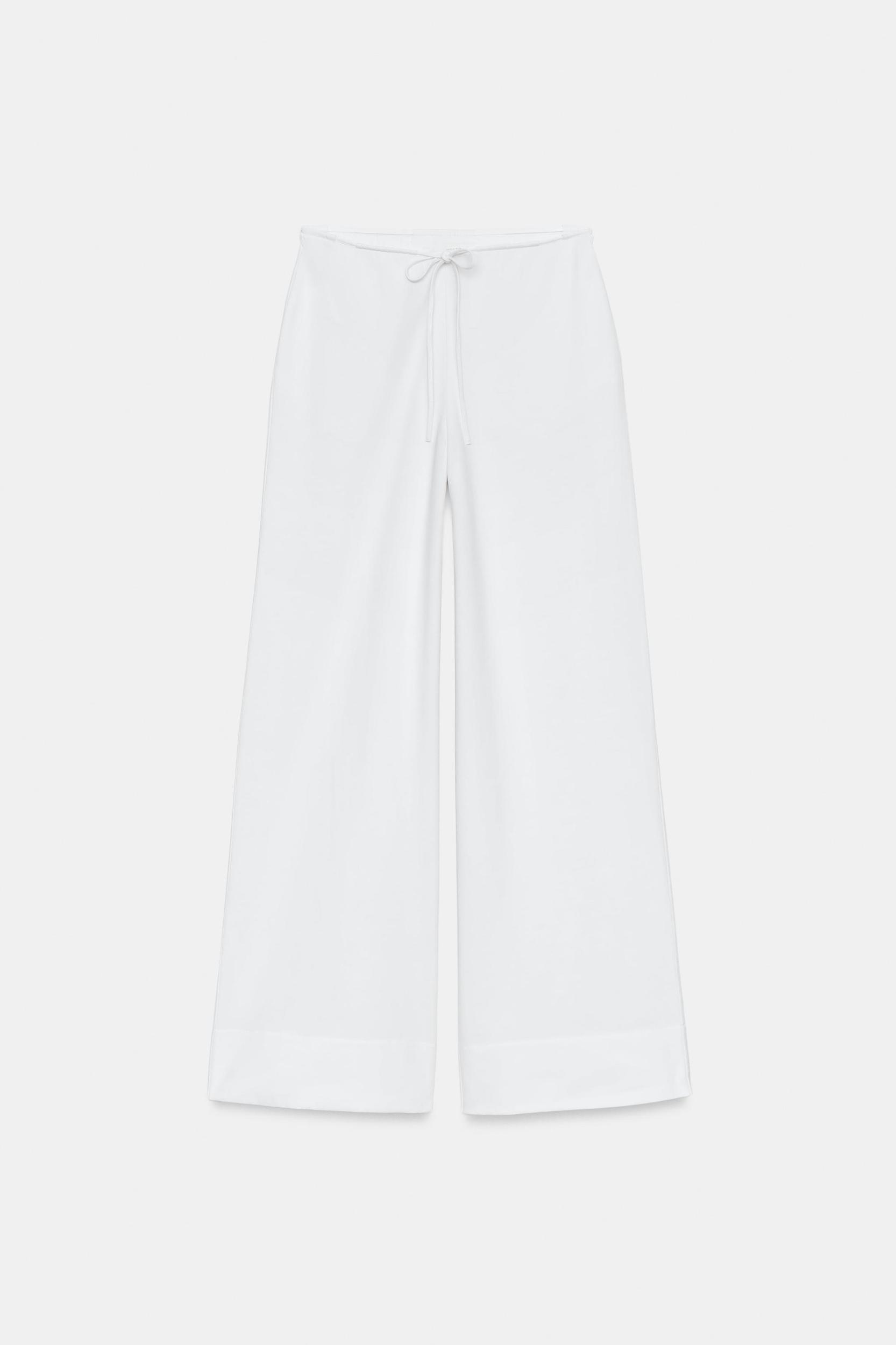 STRAIGHT LEG COTTON PANTS Product Image