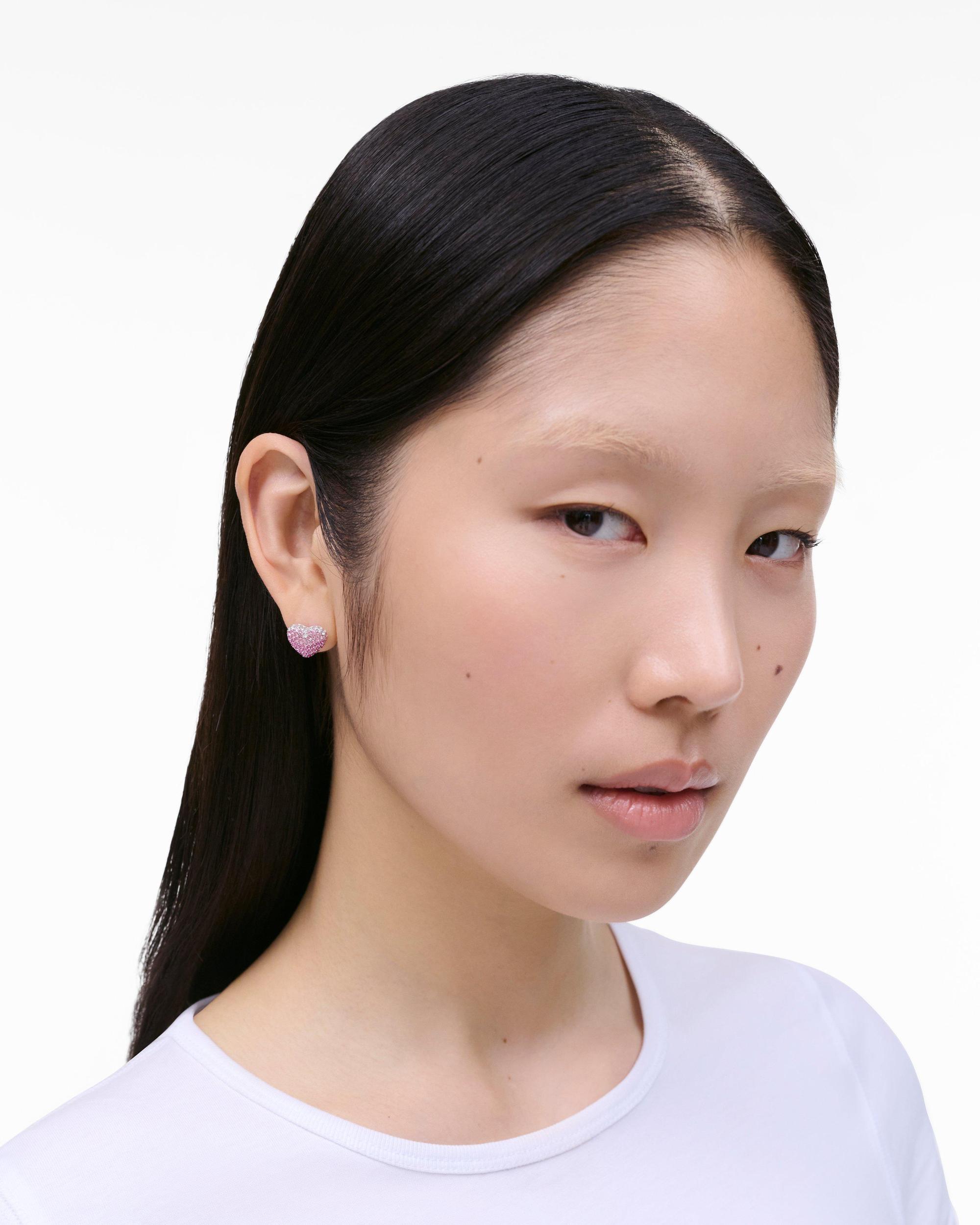 The Heart Balloon Pave Earrings Product Image