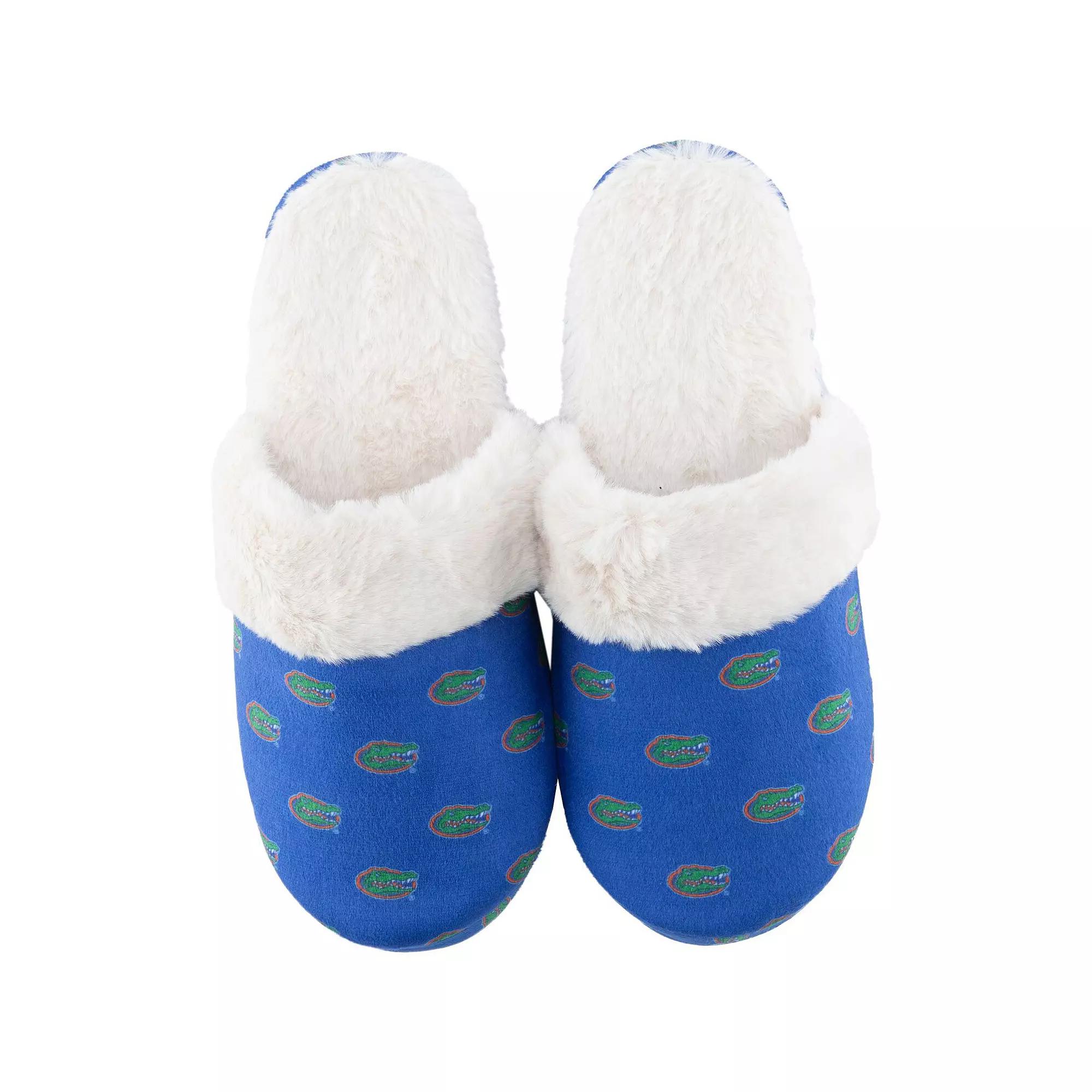 Women's ZooZatz Florida Gators Faux Fur Slippers, Size: 5/6, Blue Product Image