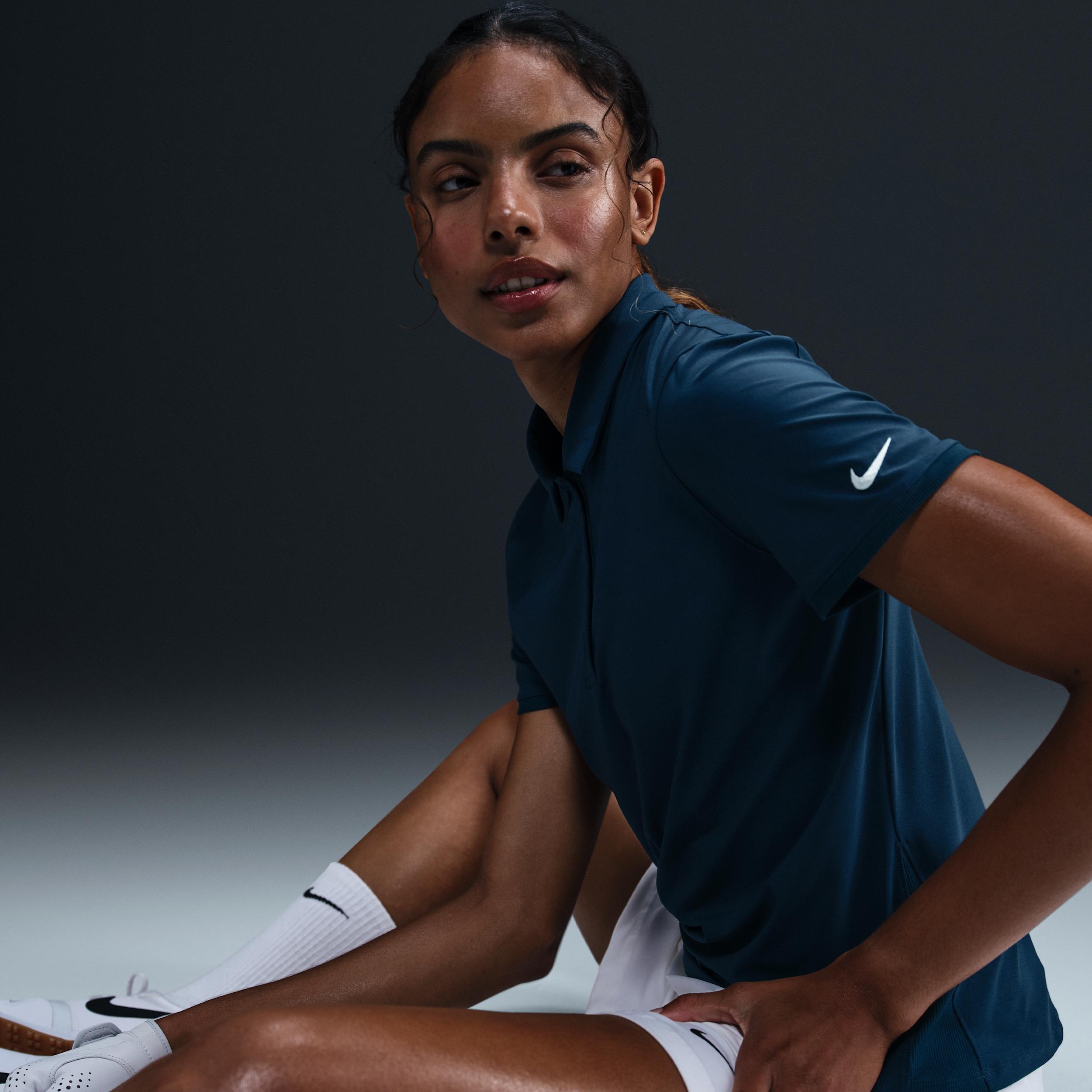 Nike Womens Victory Dri-FIT Short-Sleeve Golf Polo | FQ1574-100 Product Image