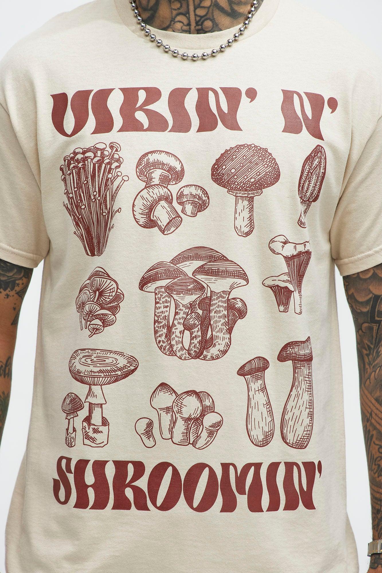 Vibin N Shroomin Short Sleeve Tee - Sand Product Image