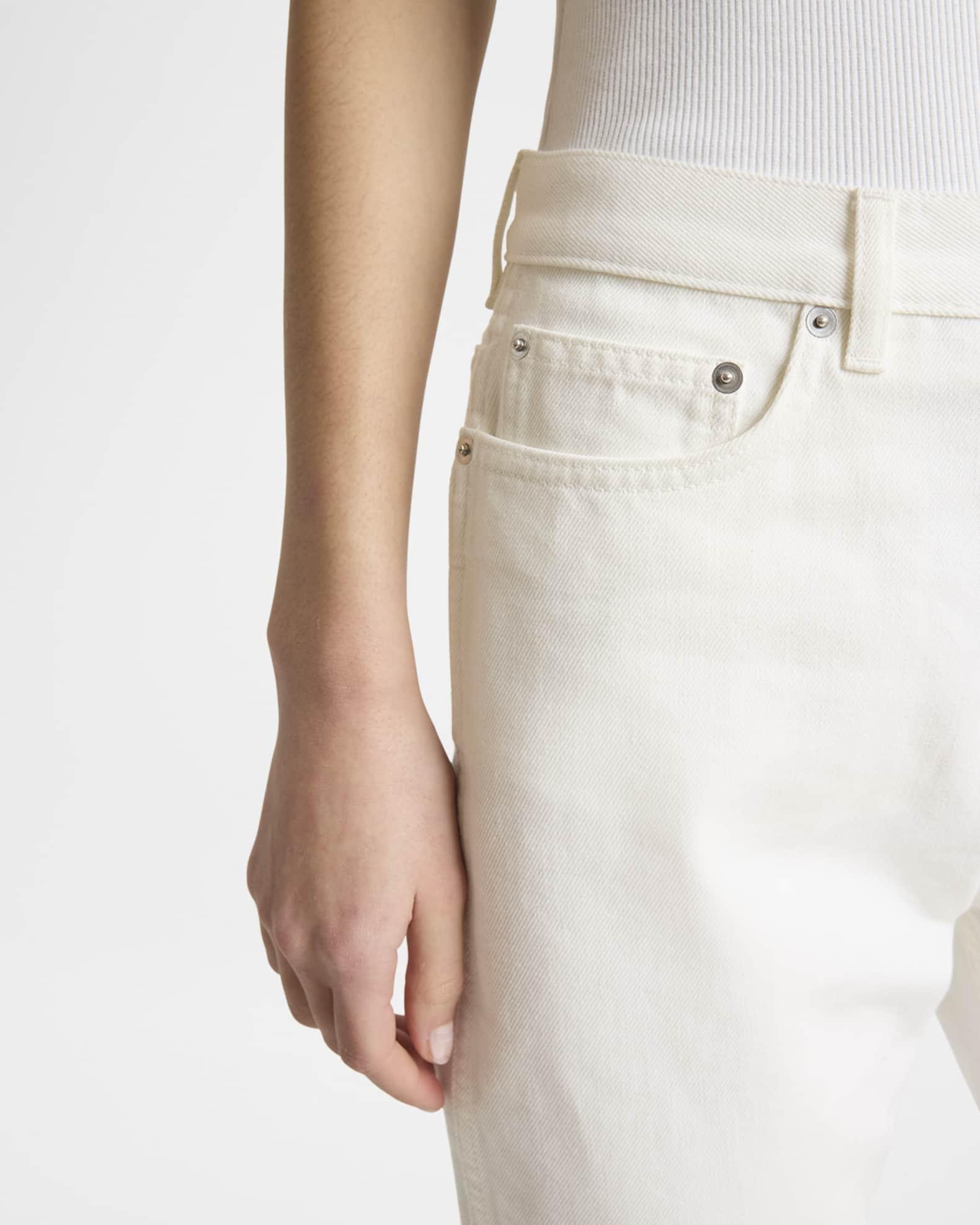 Straight-Leg Denim Pants Product Image