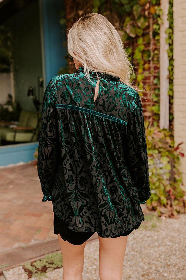 Enchanted Evening Velvet Burnout Top Product Image