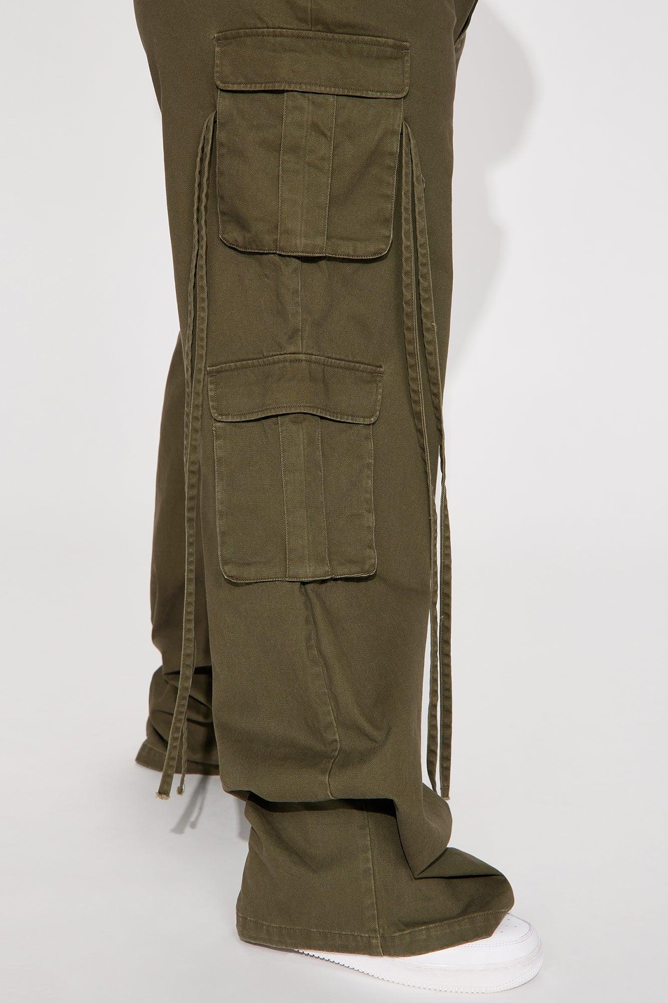 Tall Golden Hour Wide Leg Cargo Pant - Olive Product Image