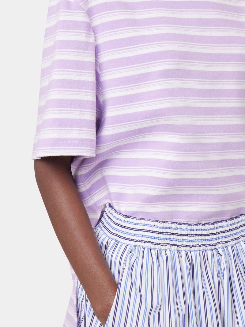 PURPLE OVERSIZED TEE-SHIRT IN COTTON JERSEY Product Image
