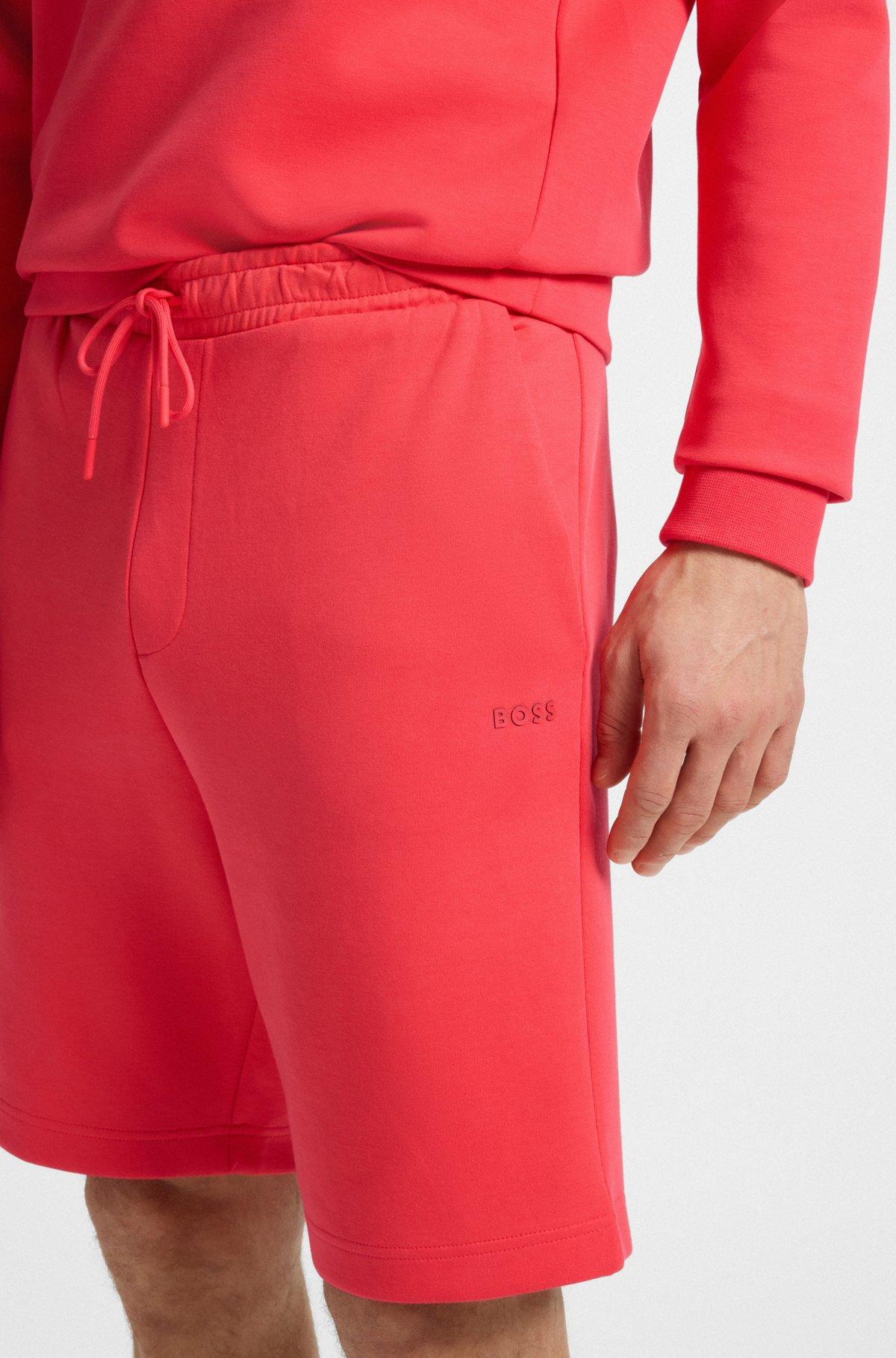 Stretch-cotton regular-fit shorts with sandwich logo Product Image