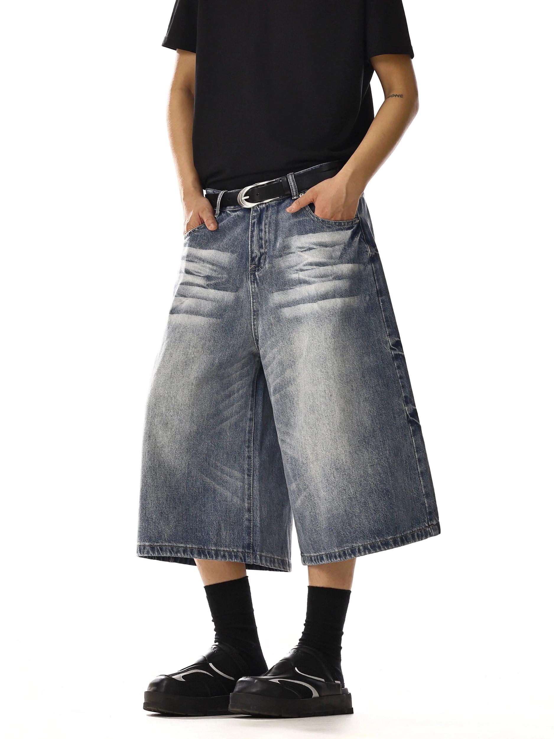 RT No. 18223 WASHED DENIM SHORTS Product Image