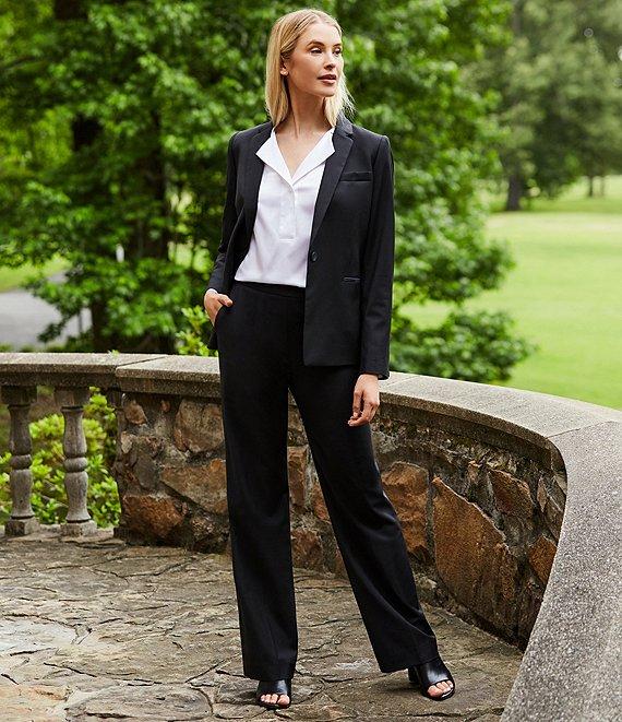 Antonio Melani Emma Straight Leg Flat Front Wool Blend Coordinating Pants Product Image