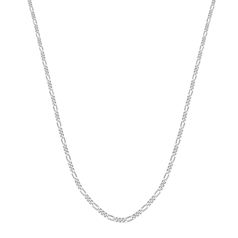 PRIMROSE Sterling Silver Polished Figaro Chain Necklace, Women's, Size: 20" Product Image