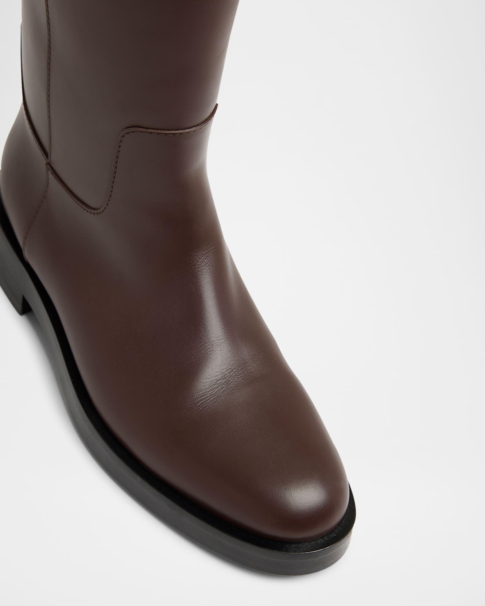 VLogo Signature Leather Boots Product Image