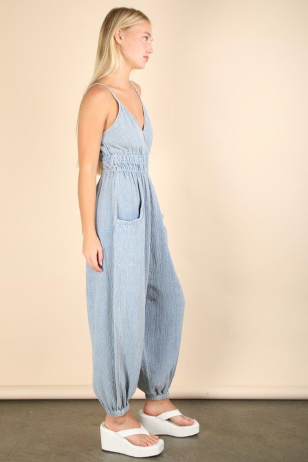 Mineral Washed Jumpsuit Product Image