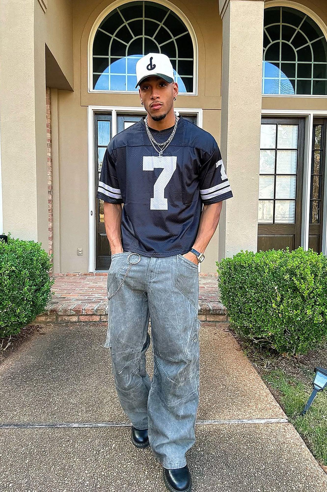 Overdyed Utility Baggy Cargo Pants - Grey Product Image