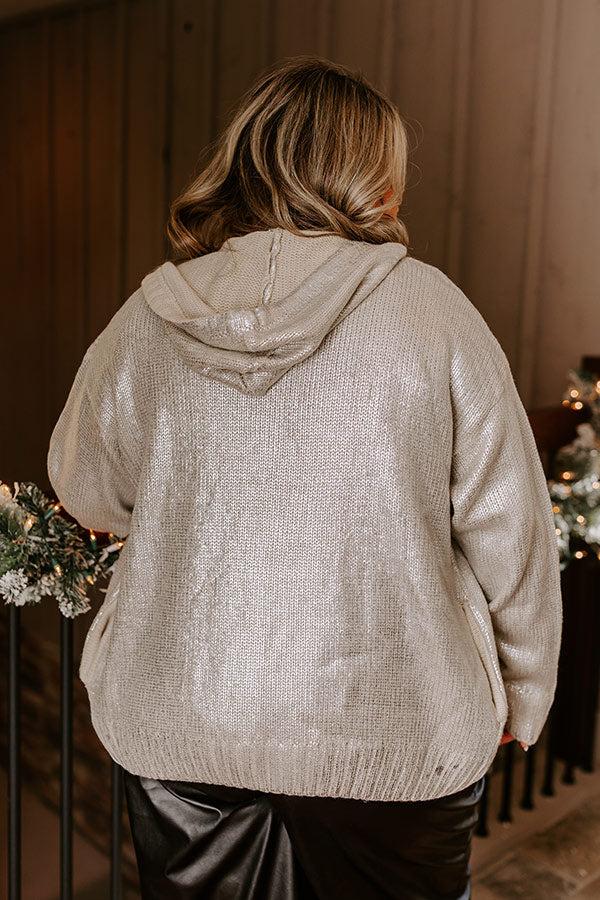 Shine On Knit Metallic Sweater Curves Product Image