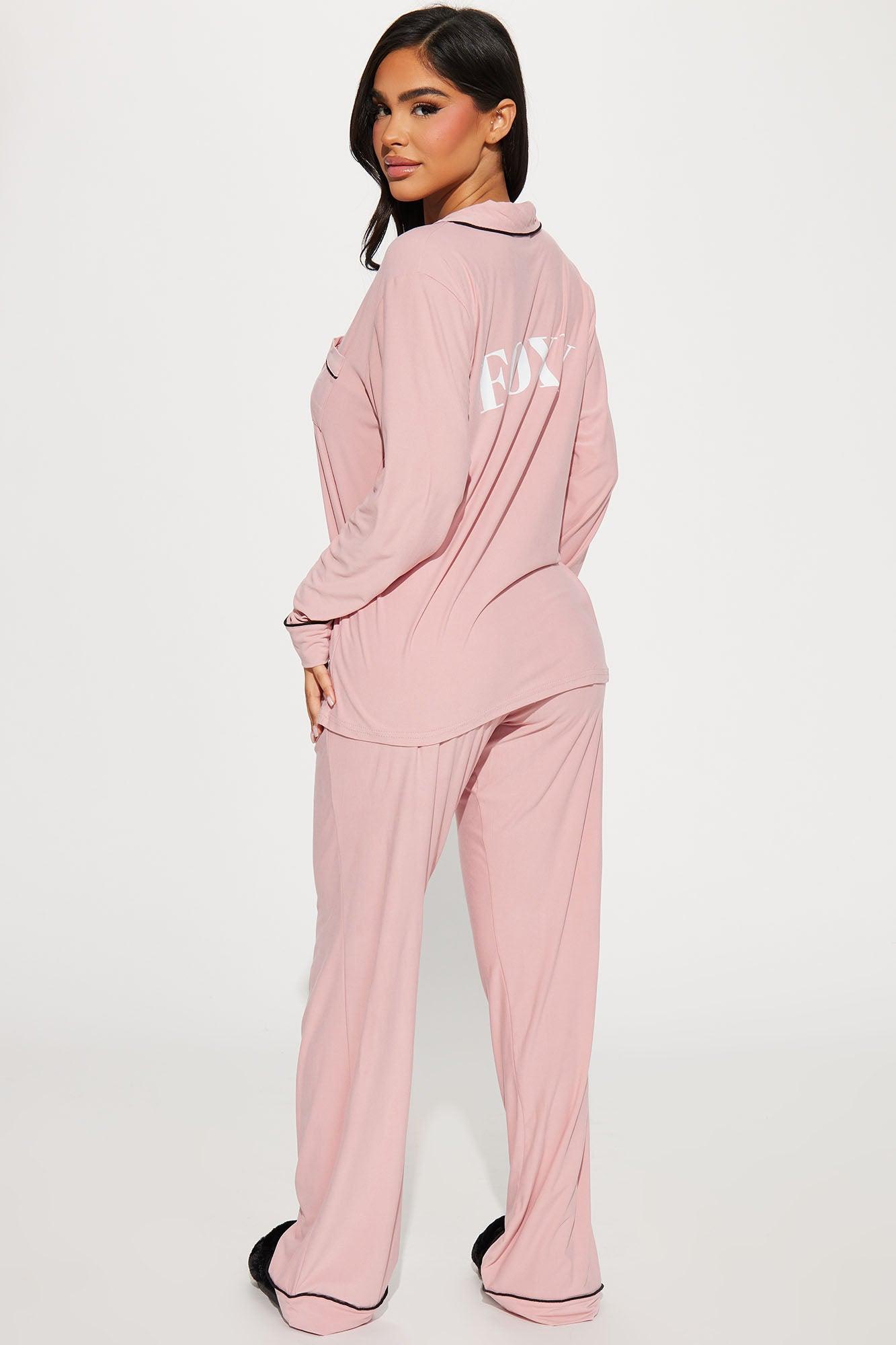 Foxy Babe PJ Pant Set - Pink Product Image