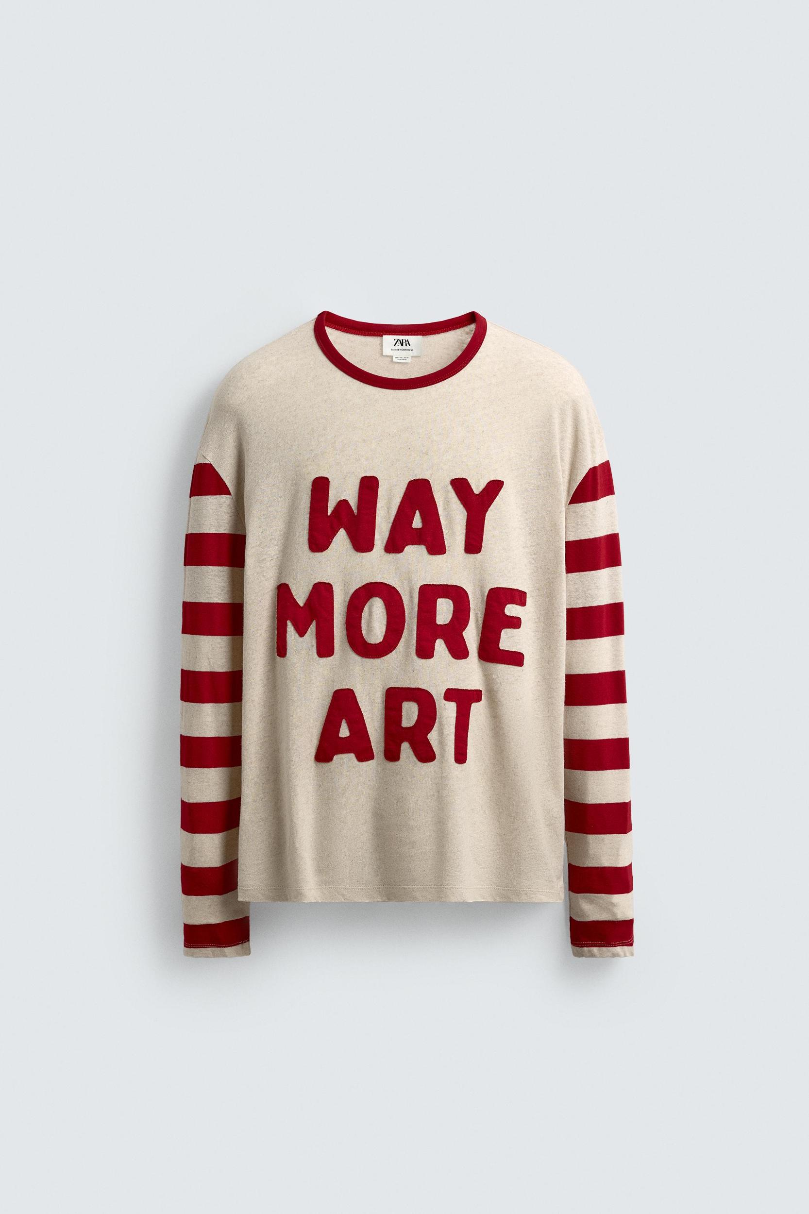 STRIPED COMBINATION T-SHIRT Product Image