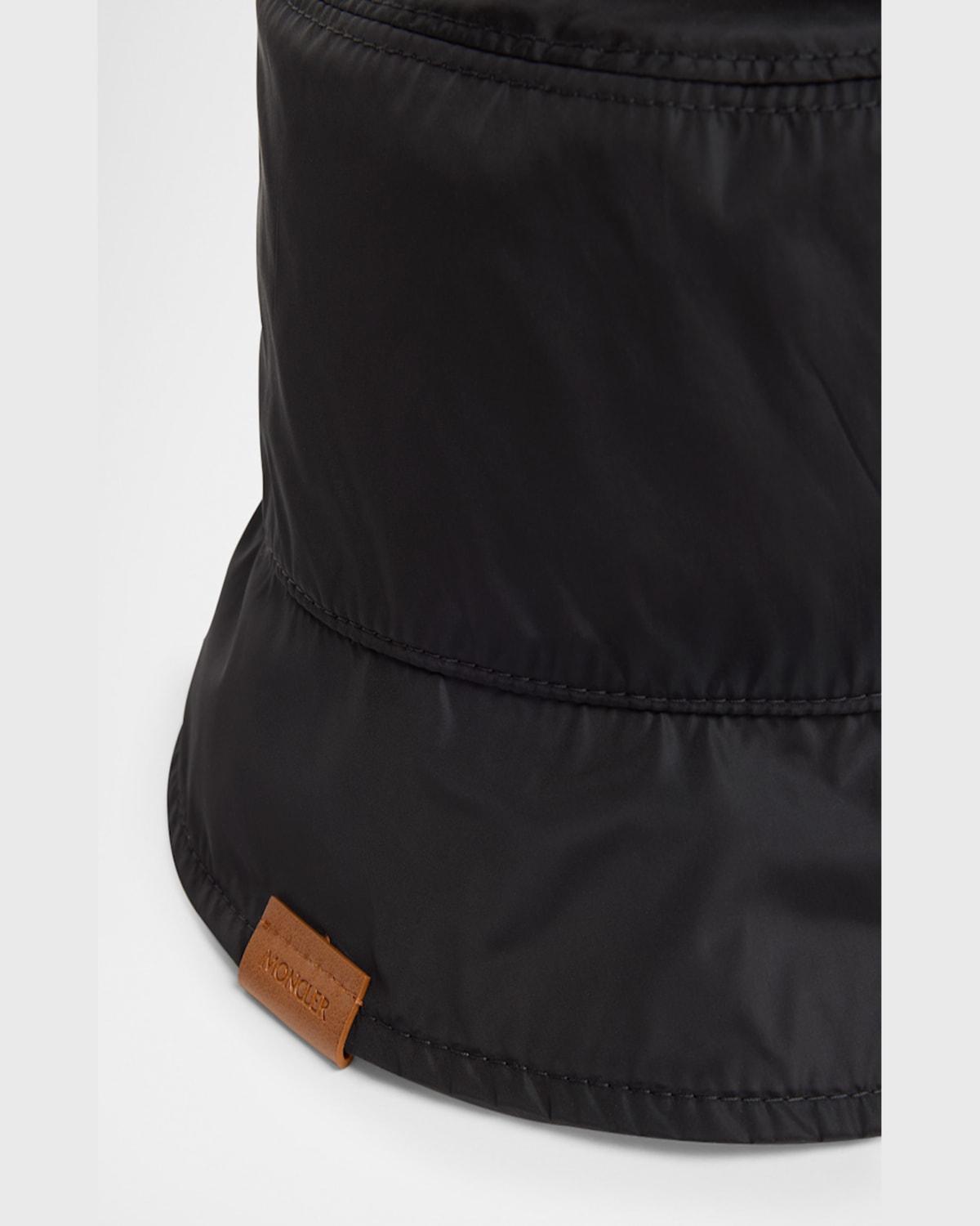 MONCLER Logo Patch Bucket Hat In Black Product Image