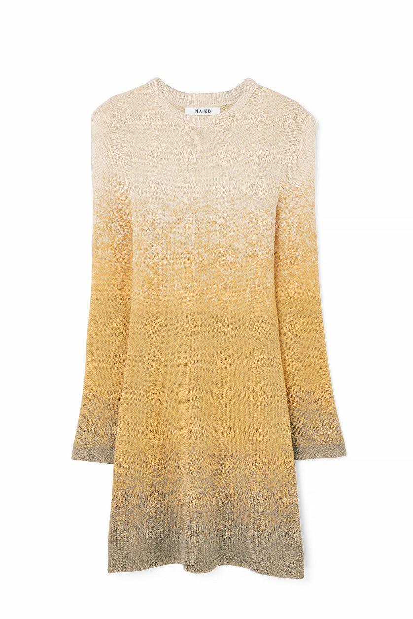 Knitted Ombre Mini Dress Product Image