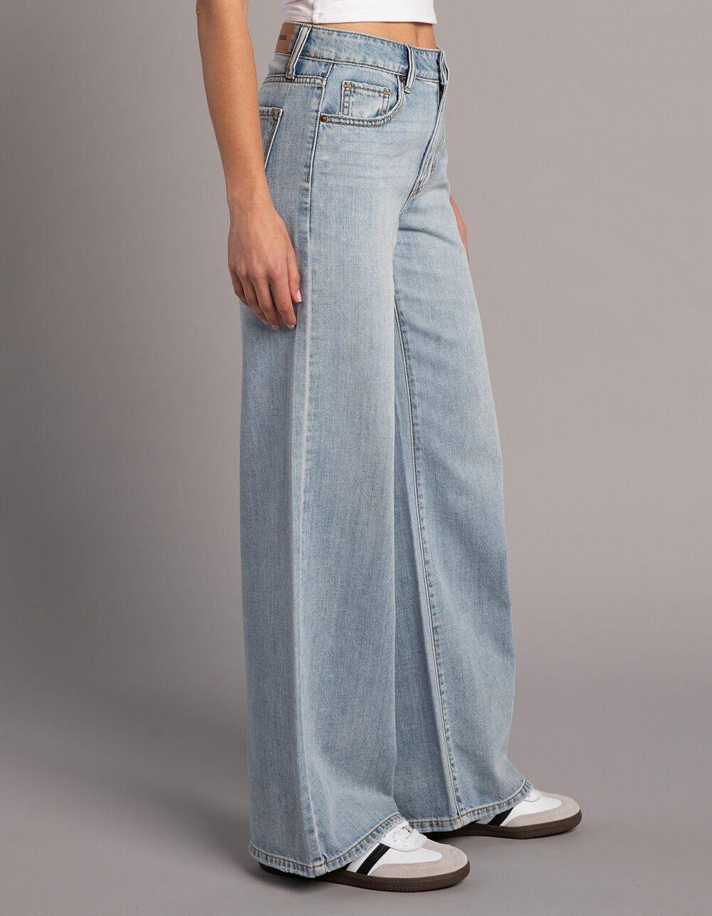 RSQ Womens High Rise Wide Leg Jeans - LIGHT WASH Product Image