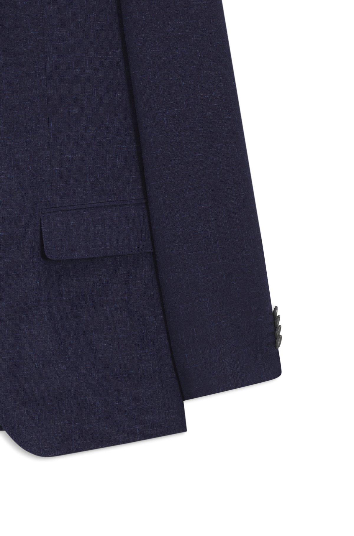 Two-piece slim-fit suit in micro-patterned cloth Product Image