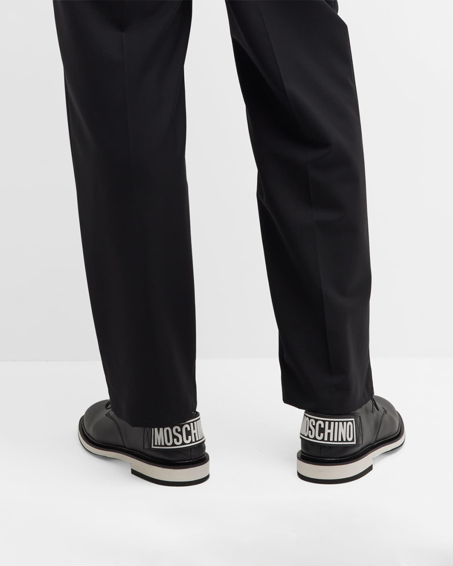 Men's Maxi-Logo Leather Derby Shoes Product Image