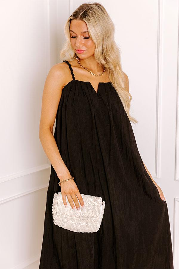 Villa Views Midi Dress in Black Product Image