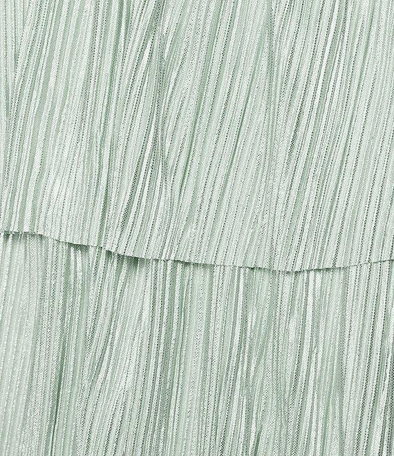 Honey and Rosie Sweetheart Neck Sleeveless Pleated A-Line Dress Product Image