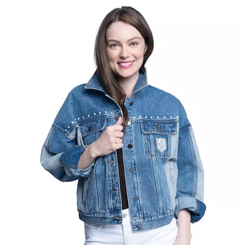 Womens G-III Sports by Carl Banks Tampa Bay Lightning Buzzer Beater Button-Up Denim Jacket Product Image