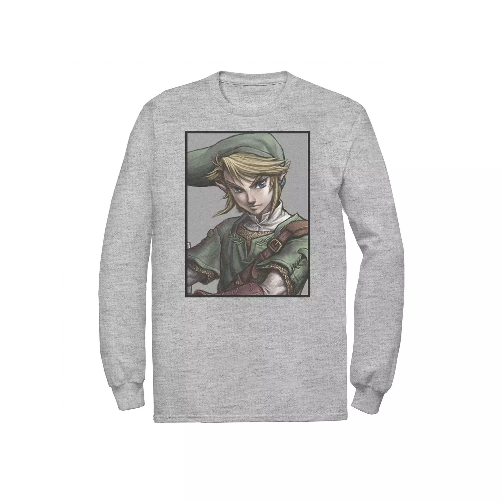 Big & Tall The Legend Of Zelda Link Portrait Long Sleeve, Men's,  Product Image