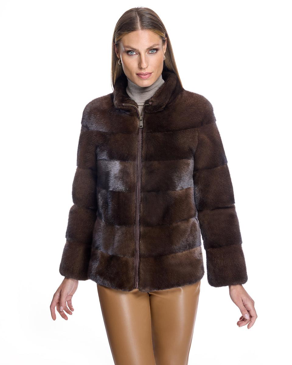 Horizontal Mink Jacket Product Image