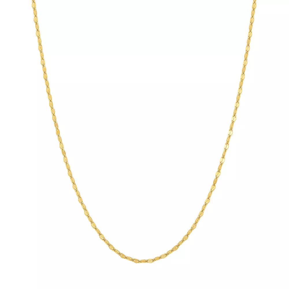 Everlasting Gold 10k Gold Anchor Chain Necklace, Women's, Size: 18" Product Image