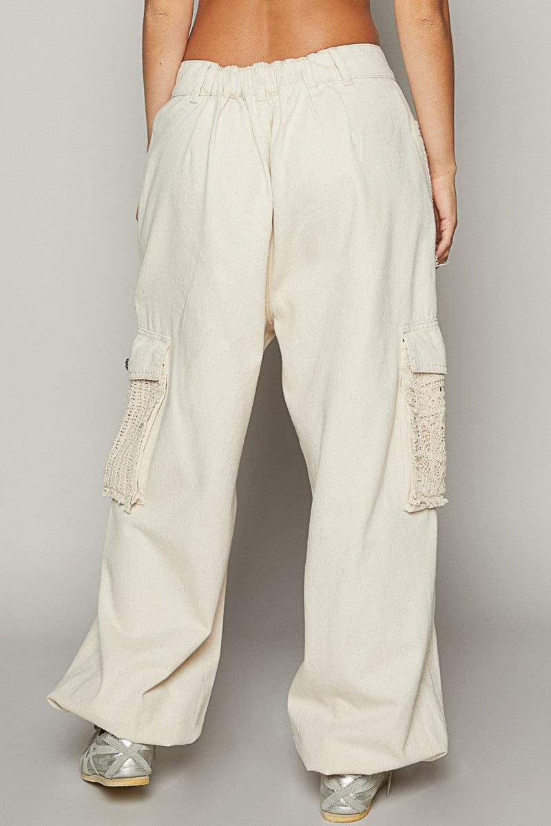 Distressed Crochet Pant Product Image