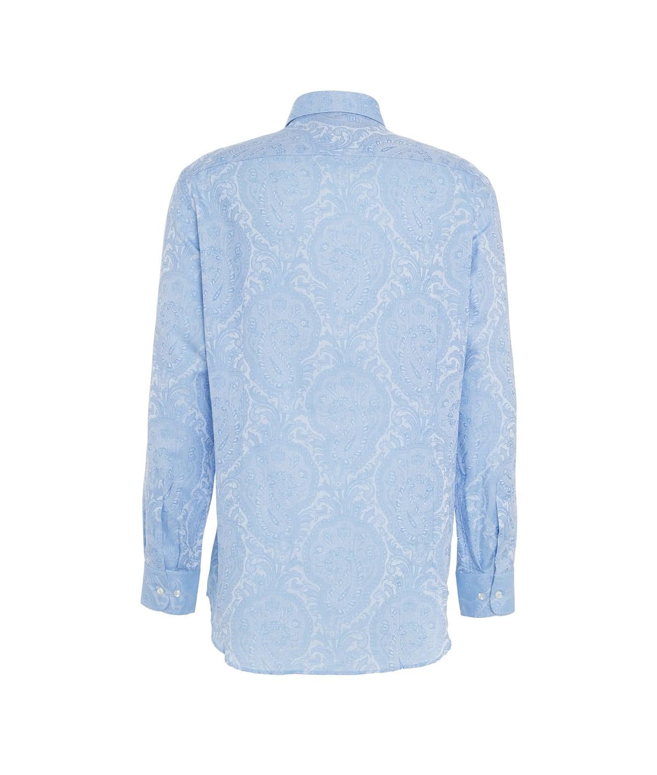 Cotton shirt with paisley pattern Product Image