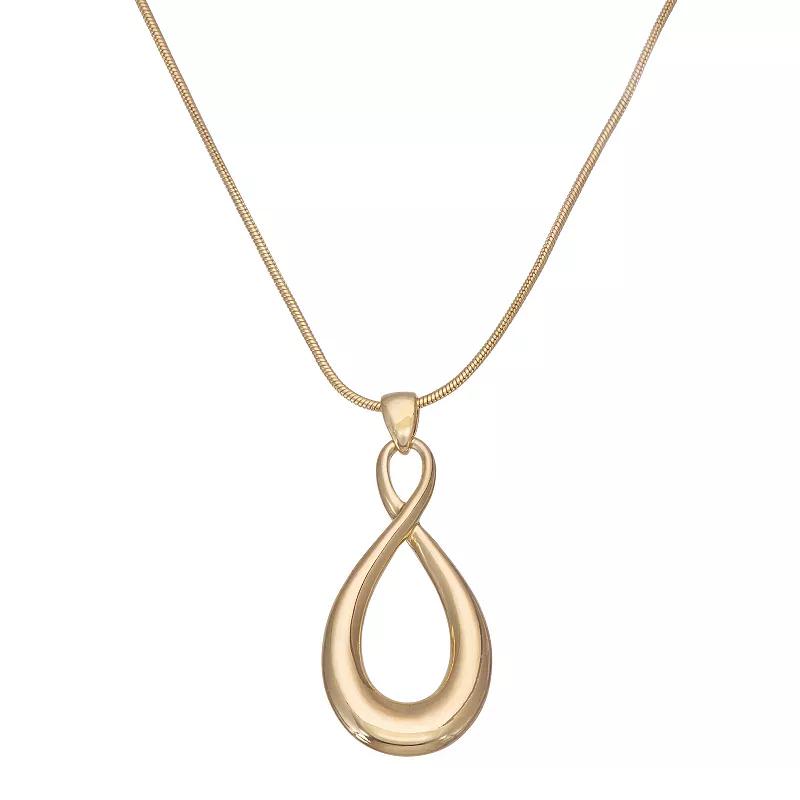 Napier Infinity Pendant Necklace, Women's, Gold Tone Product Image