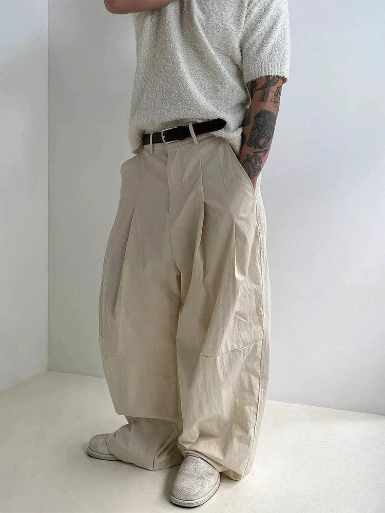 RT No. 19029 PLEATED BAGGY STRAIGHT PANTS Product Image