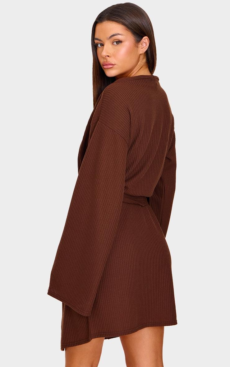 Charcoal Woven Oversized Drapey Button Detail Blazer Product Image