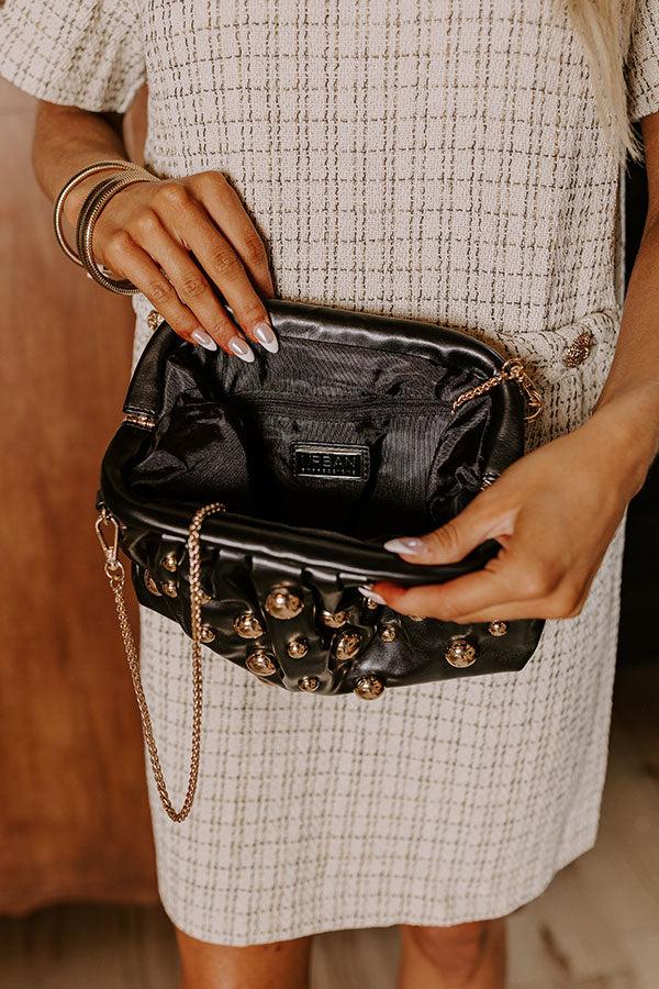 Posh Mindset Faux Leather Purse in Black Product Image