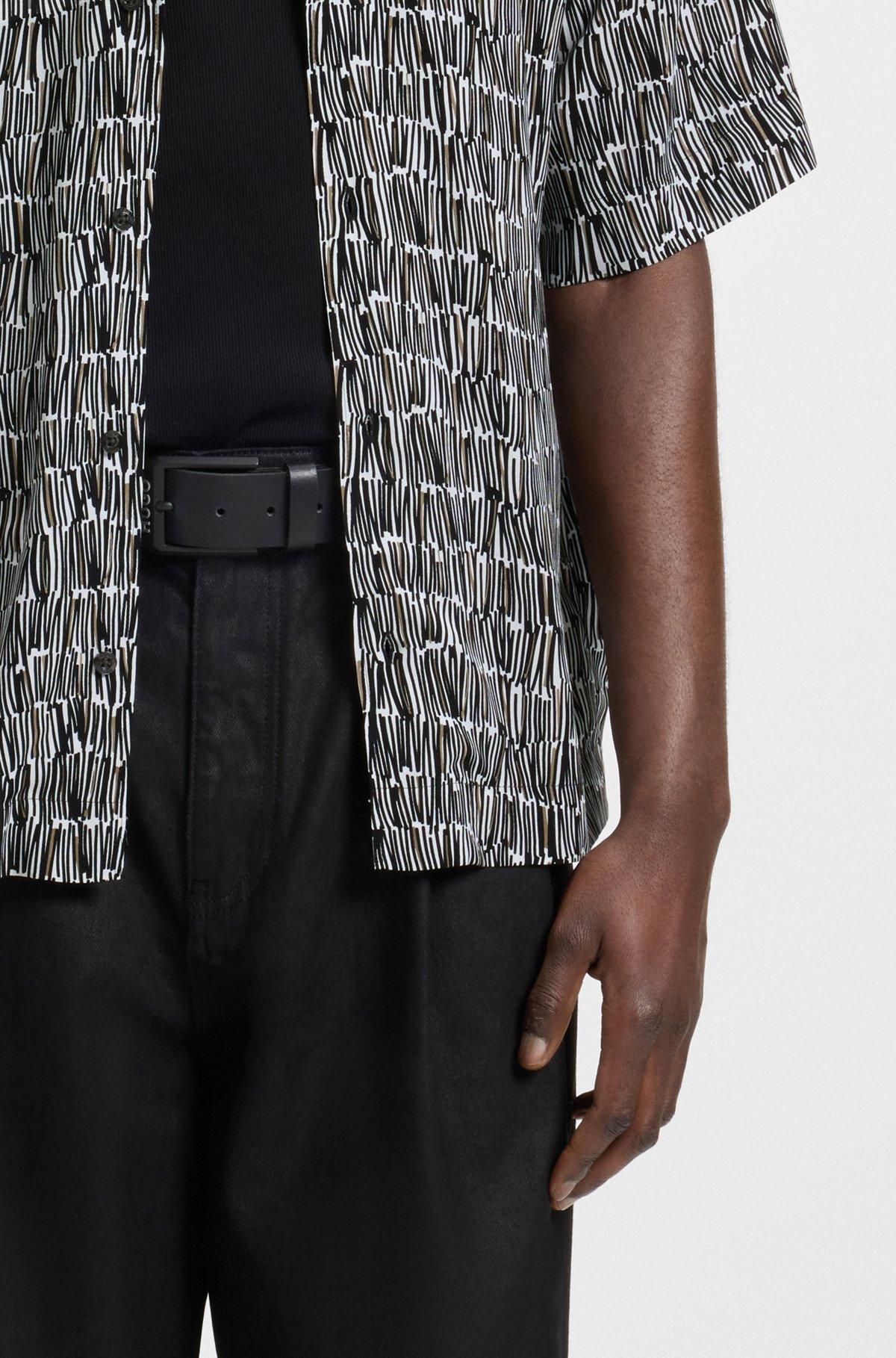 Oversize-fit shirt with abstract print Product Image